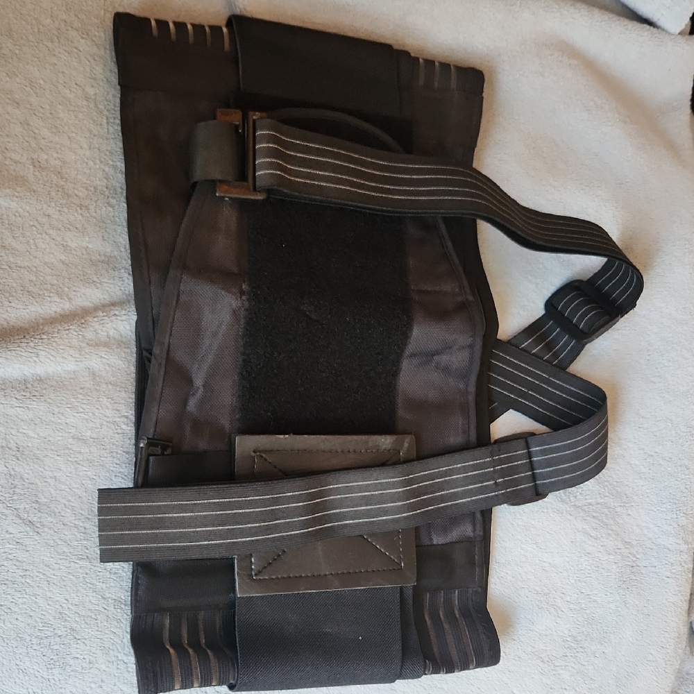 Black Belt Bag with Adjustable Straps